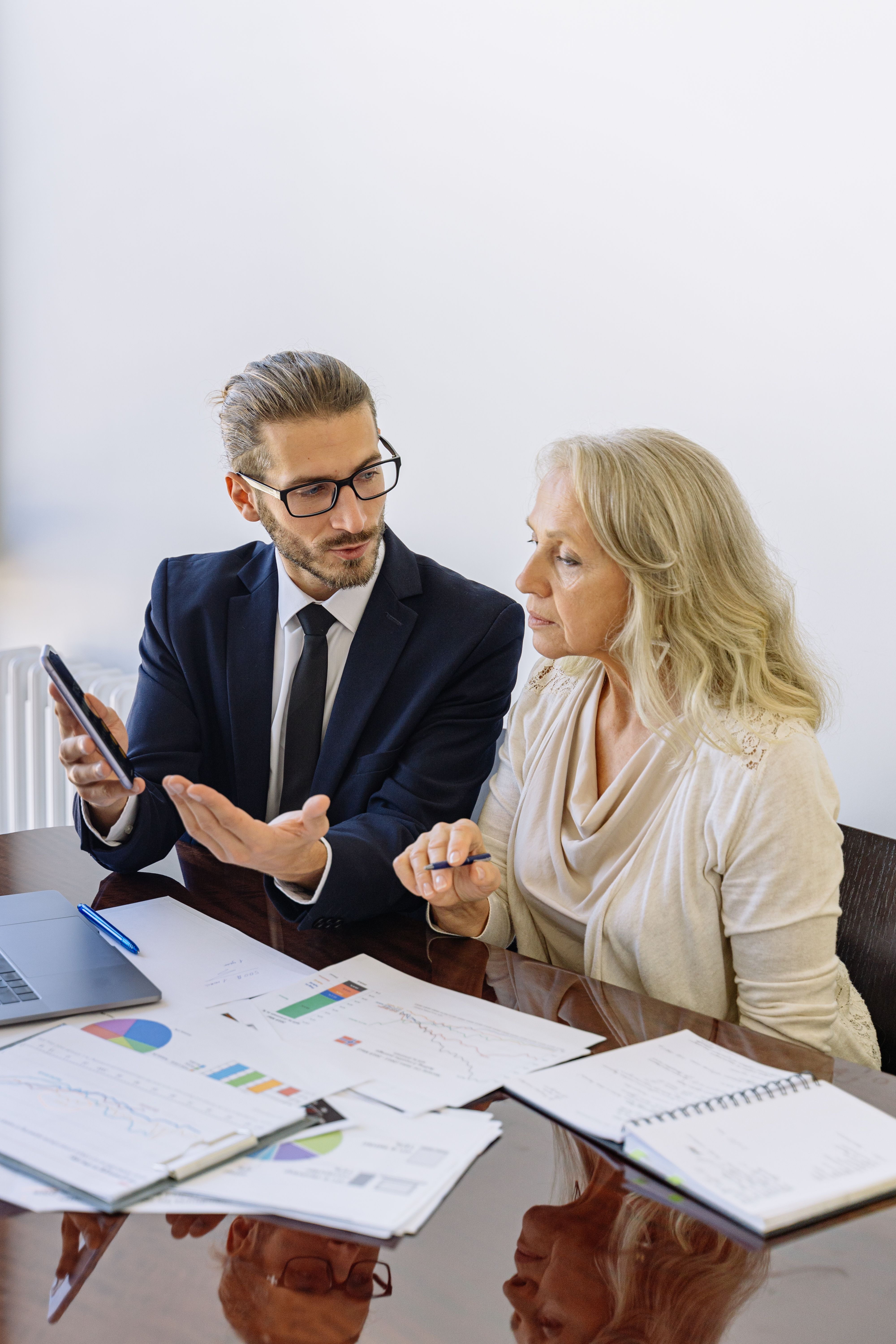 Business consulting team at work